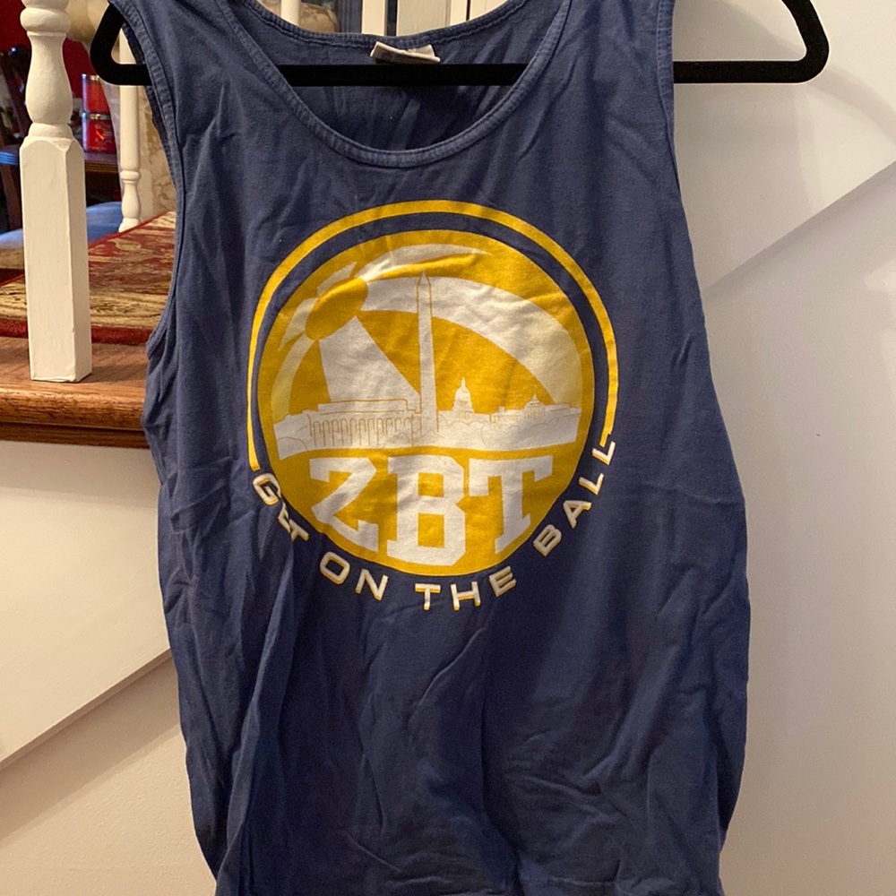 ZBT Blue and Yellow Muscle Tee